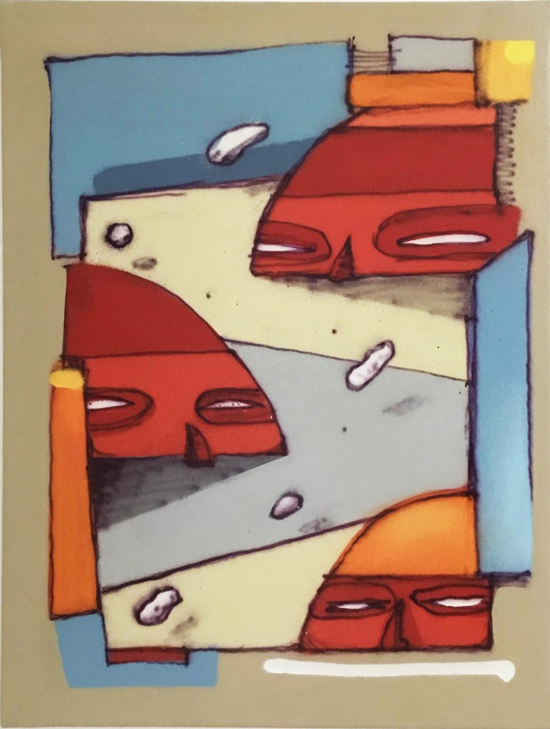 Underground 1 - Spraycan on canvas F8 - 46*36cm